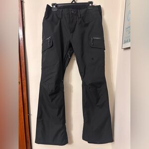 Burton Black Ski Pants with Subtle Logo Patch